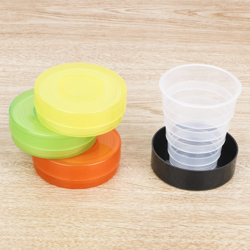 Tea Cup Folding Cup Water Drinking Tea Cup Retractable Telescopic Collapsible Cups For Outdoor Sport Travel Portable Plastic