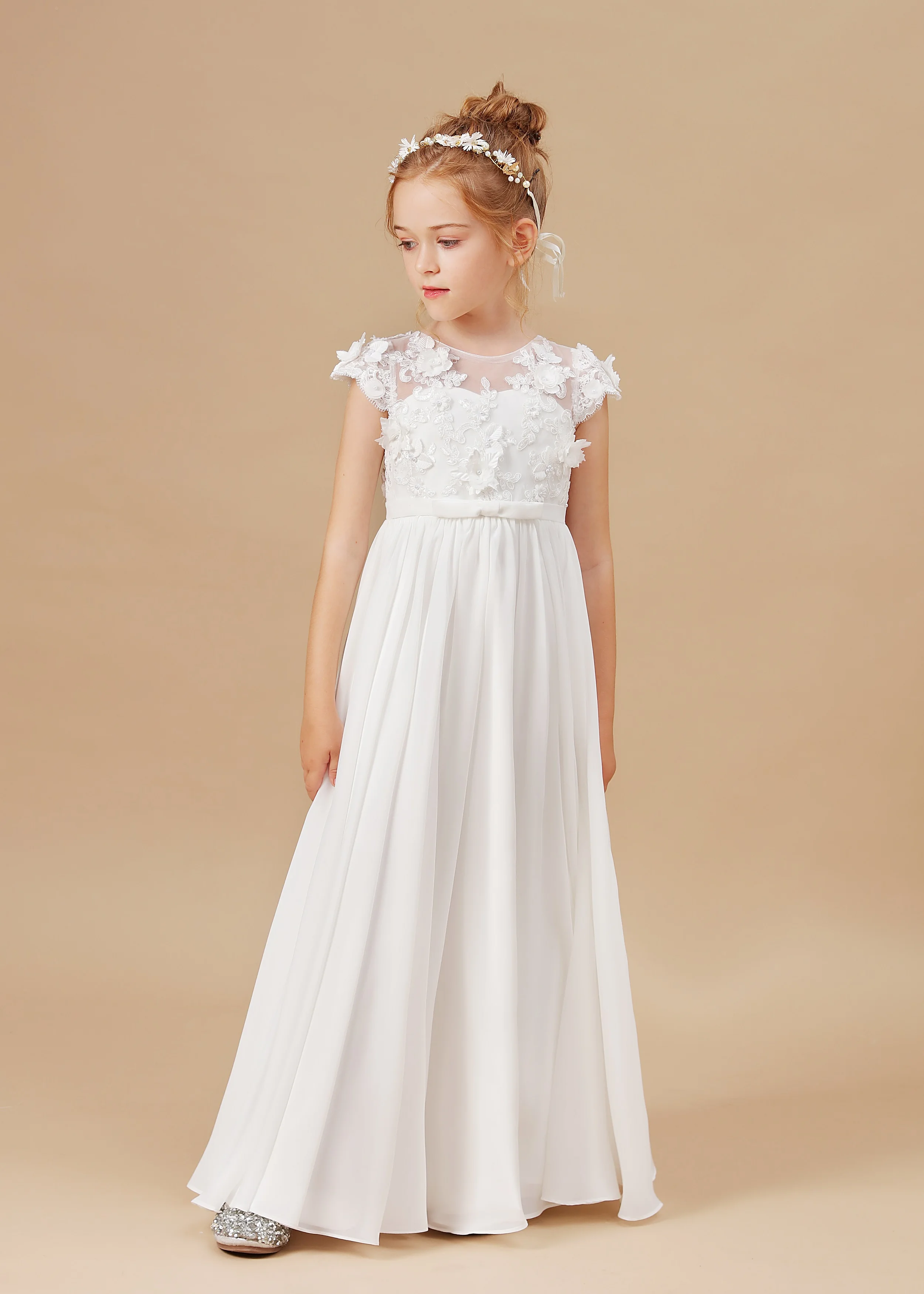 Vestido de dama de honra infantil, vestido de baile, primeira comunhão, concurso, casamento, aniversário, festa noturna, banquete, baile, noite, comunhão