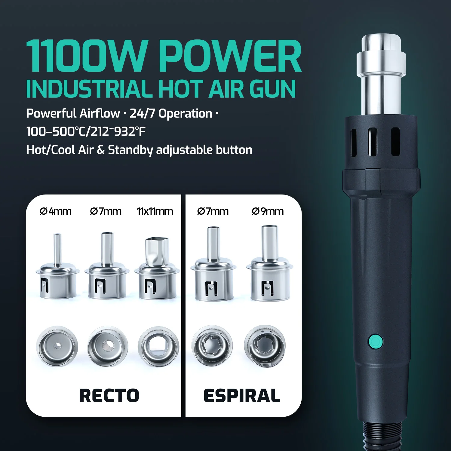 1300W 디 솔더링 스테이션 3-IN-1 히트 건 210 245 납땜 인두 DC 전원 공급 장치 용접 수리 장비 YIHUA 983D