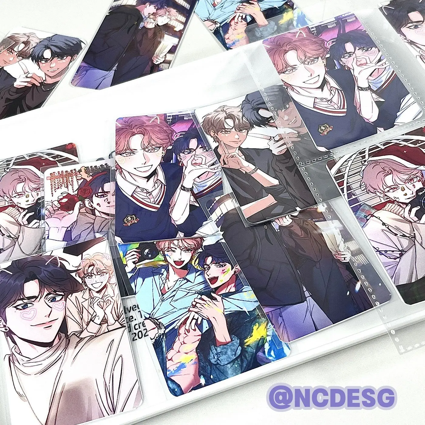 13pcs/Set Korean Double Male Comics Manhwa SKETCH 3Inch Polaroid Photo Small Card Yikyung Choi/Joobing Lee Free Shipping