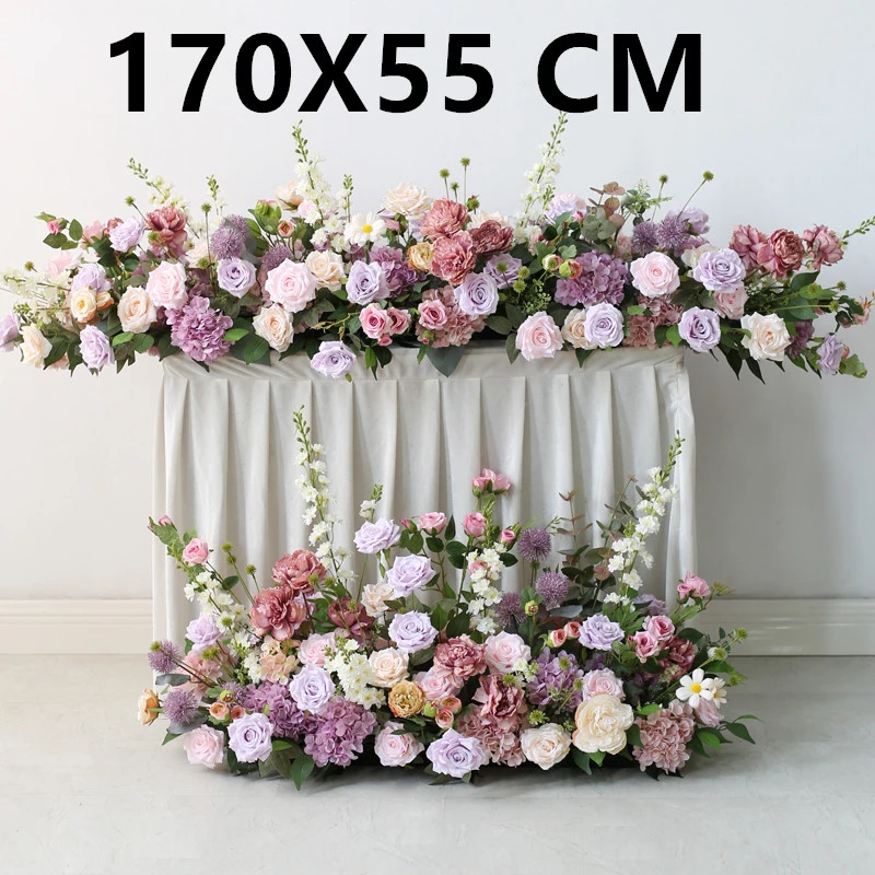 Lengthened rose artificial flower arrangement wedding scene decoration