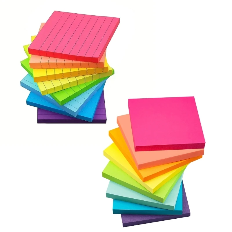 

Blank/Lined Colorful Sticky Note Reminder on Fridges Door Computer