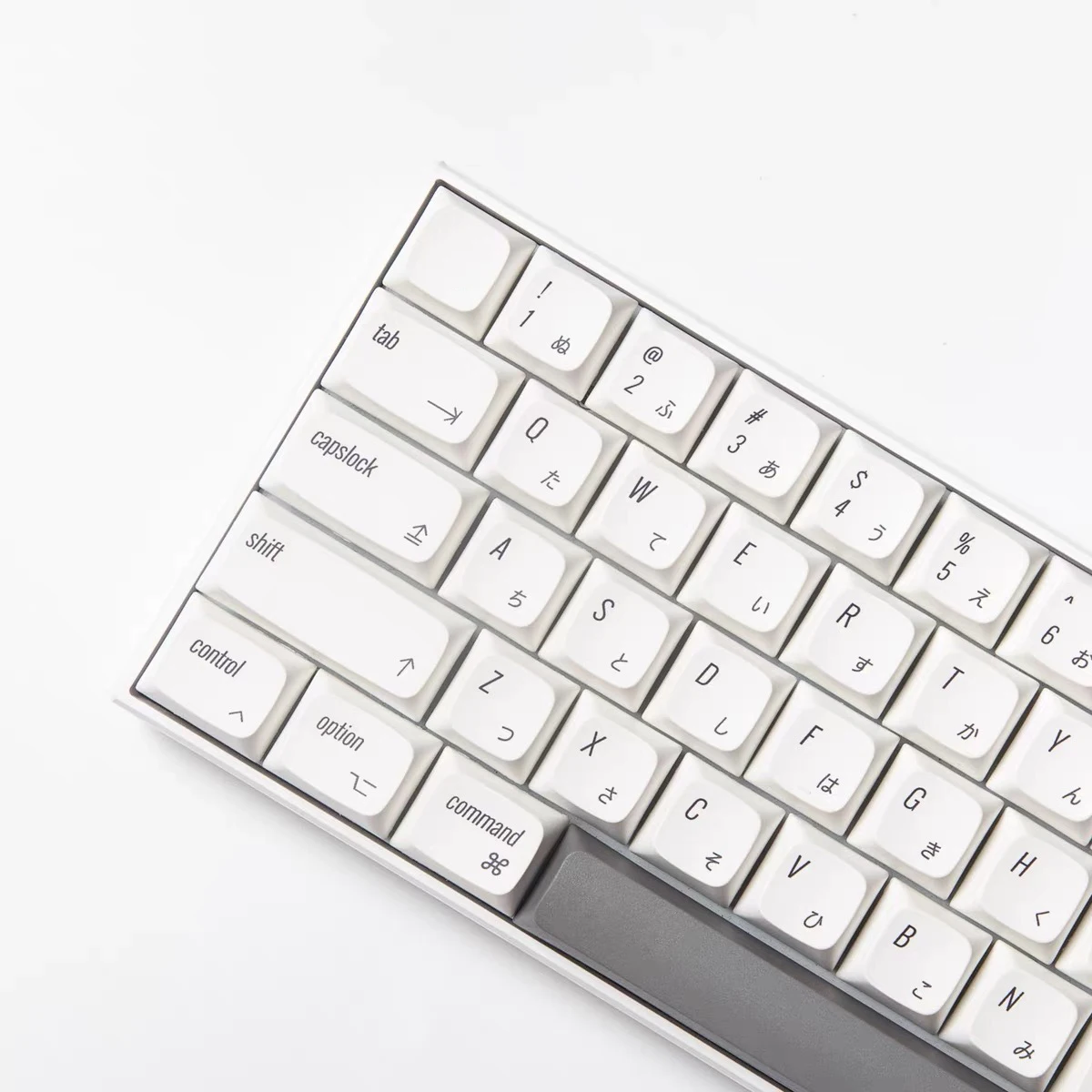 124 Keys PBT Keycap XDA Profile DYE-SUB English White Style Personalized Keycaps For Cherry MX Switch Mechanical Keyboard