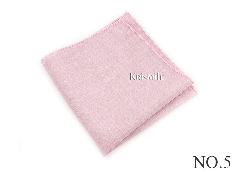 Einfarbig Baumwolle Taschentücher Soft-Touch Taschentuch Für Männer Candy Farbe Einfache Einstecktuch männer Anzug Brust Handtuch Zubehör – Detail 7