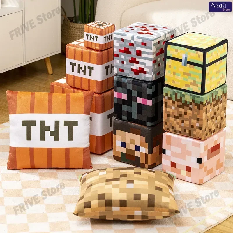 10/20/30cm Cute Square Pillow Doll TNT Plush Pillow Cube Toy Character Model Plush Toys Home Decor Cute Gifts for Kids 3