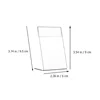 9Pcs Acrylic Price Tags L Shaped Display Stands Slanted Sign Holders High End Plastic Menu Name Card Practical 2