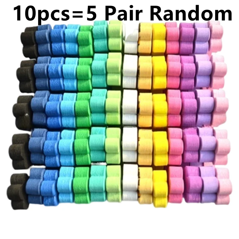 10pcs Nail Art Toe Separators Fingers Flower UV Gel Make Eva Manicure Pedicure Nail Art Sponge Flexible Finger Toe Separation