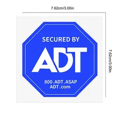 8 - Pack Waterproof Home Safety Window Warning Stickers (Single sided)