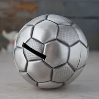 Football  Metal Money box Tin Alloy Coins Holders Piggy Bank For Kids Money Safe SNG025 1