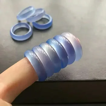 Natural Agate Chalcedony Ring 1
