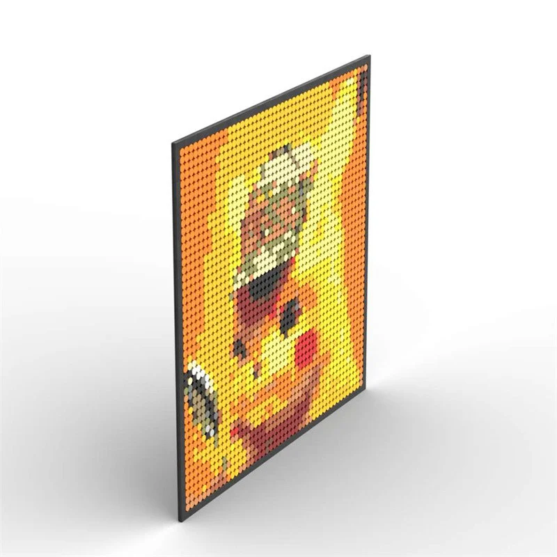 32x32 Dots Isometric Pixel Art Bricks 1x1 Mini Square Building Blocks Wall  portraits DIY Home Decoration Compatible With L*goeLY