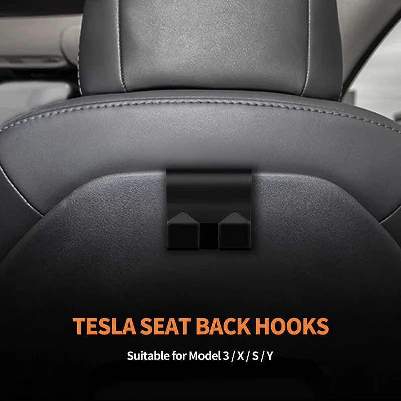 2pcs Car Seat Back Hook Portable Auto Interior Accessories Headrest  Organizer Hanger Holder Storage For Tesla Model 3/Y/X/S - AliExpress