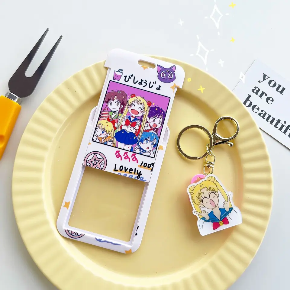 Roffatide Portafoglio Lungo Sailor Moon Anime – Frizione In Ecopelle Con Zip, 19x10 Cm, Grande Capacità Per Telefono E Carte (Nero)