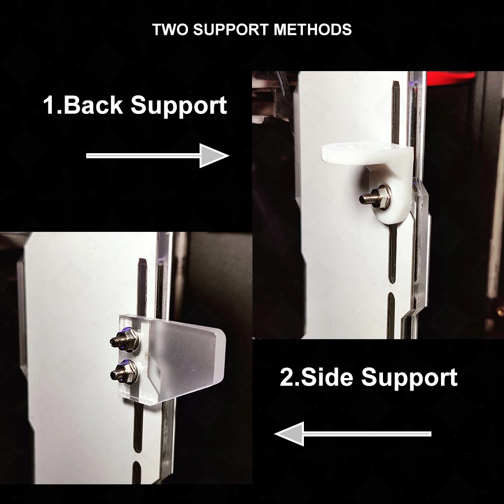 Customizable VGA Bracket ARGB Vertical GPU Holder White PC Video Card Support Chassis Water Cooler MOD 5V 3Pin AURA