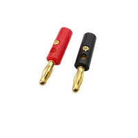 5/10 Pairs 4mm Banana Plug Connector Solderless Screw Type Audio Speaker Cable Wire Cable Test Plug Adapter Banana Speaker Plug 5