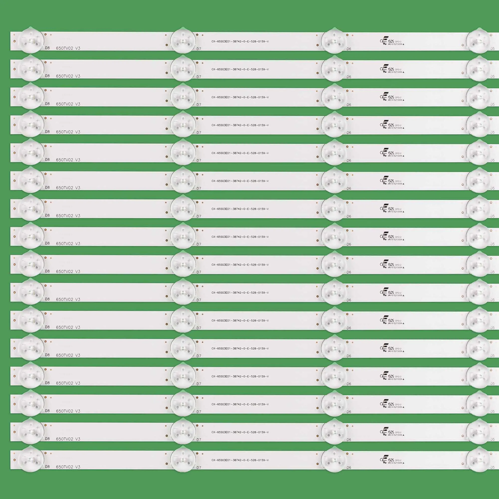 16pcs LED Ʈ Ʈ 8  65 &TV CX-65S03E01 KDL-65W855C KDL-65W857C Kdl-65w859c 650TV02 V3 T650HVF05.1 T650HVF05