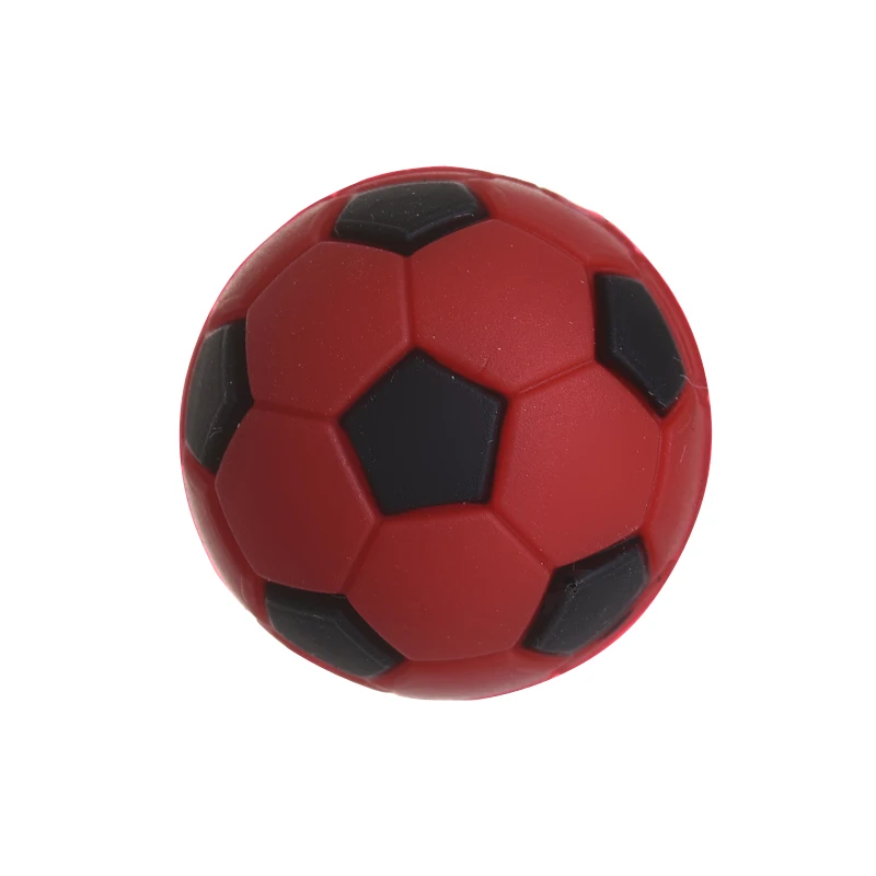 19mm 10Pcs Silikon Runde Perlen Fußball Stil Zahnen Kauen Perlen Für Baby Pflege Spielzeug Geschenk DIY schnuller Kette Schmuck Machen – Detail 10