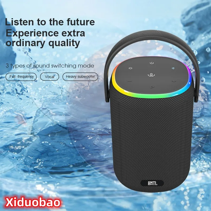 

Xiduobao Bluetooth Speaker BMTL Outdoor Waterproof Portable Sound Column Desktop Computer Bluetooth Audio Colorful Car Subwoofer