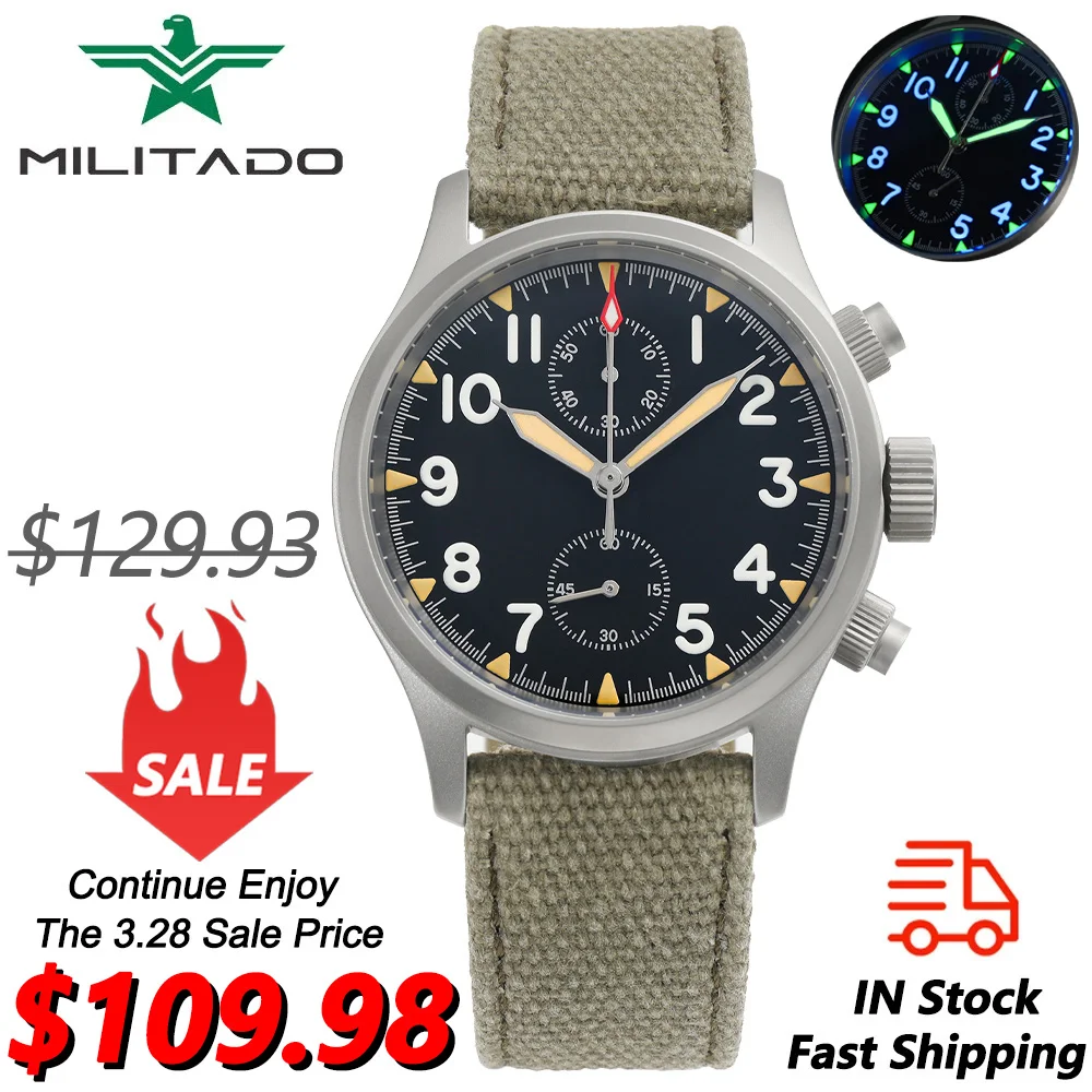 MILITADO ML1868-2 クロノグラフ