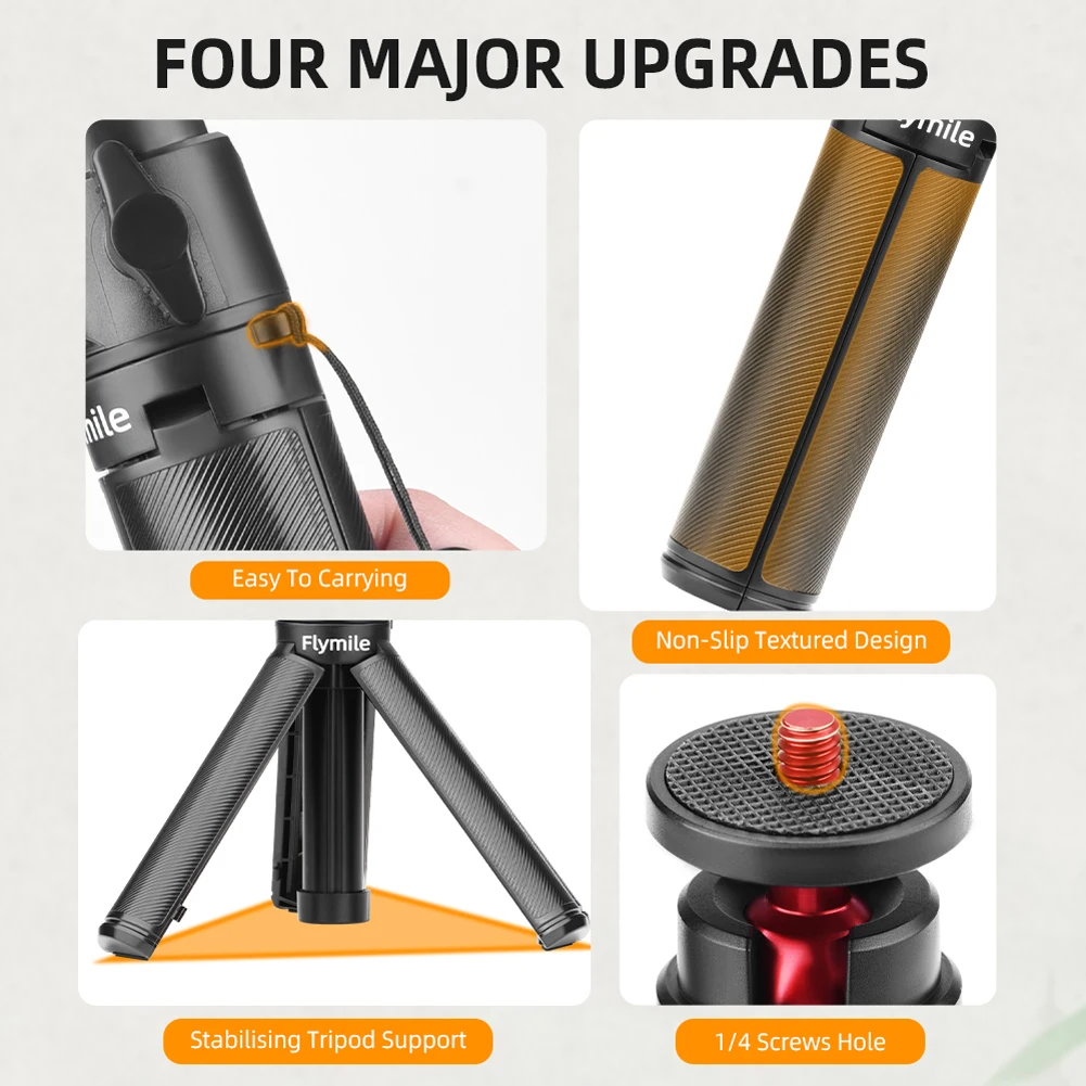 Extension Rod Pole Bar with 1/4inch Thread Extension Rod Tripod Extending Selfie Stick Rod Bar for Gopro/Action/Insta360/Pocket