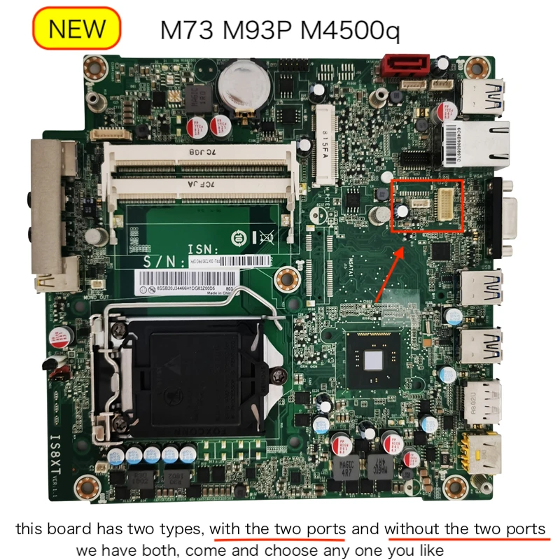 

For Lenovo M73 M93P M4500q Desktop Motherboard IS8XT LGA1150 Mainboard