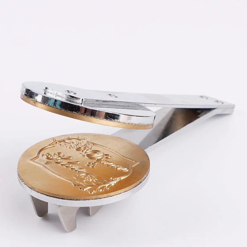 Desktop Sealing Embosser Portable Stainless Steel Handle 3D Brass Stamp Business School Company Individual Embossing paper embossing machine