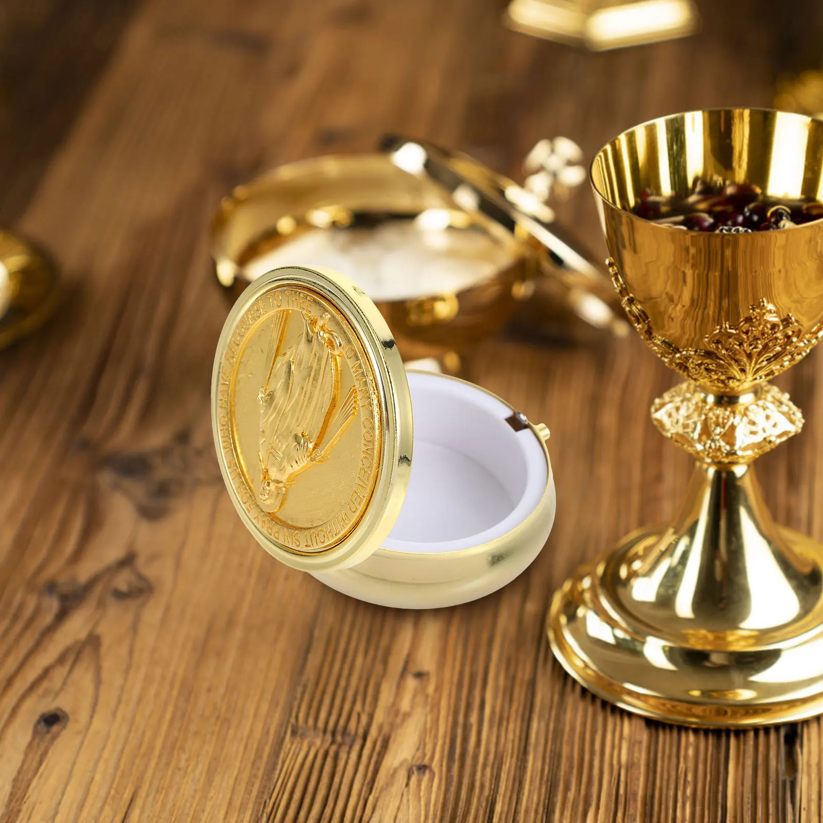 ロザリオギフトボックスレトロな装飾ジュエリー収納ボックスケース