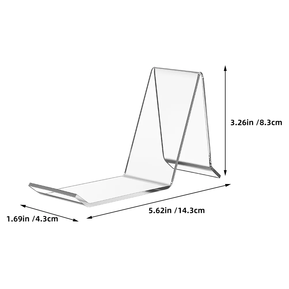 4 Pcs Shoes Retail Shop Display Rack Sandals Store Stand High Heel Transparent Acrylic Clear Shelf 3