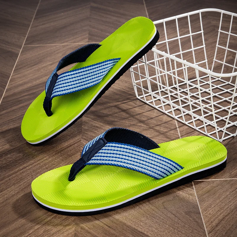 

Men's Summer Home Flip Flop Hot Sale Hot Sale Shoes for Men Soft Comfortable Slippers Mens Flat Slip-on Outdoor Beach Sandals