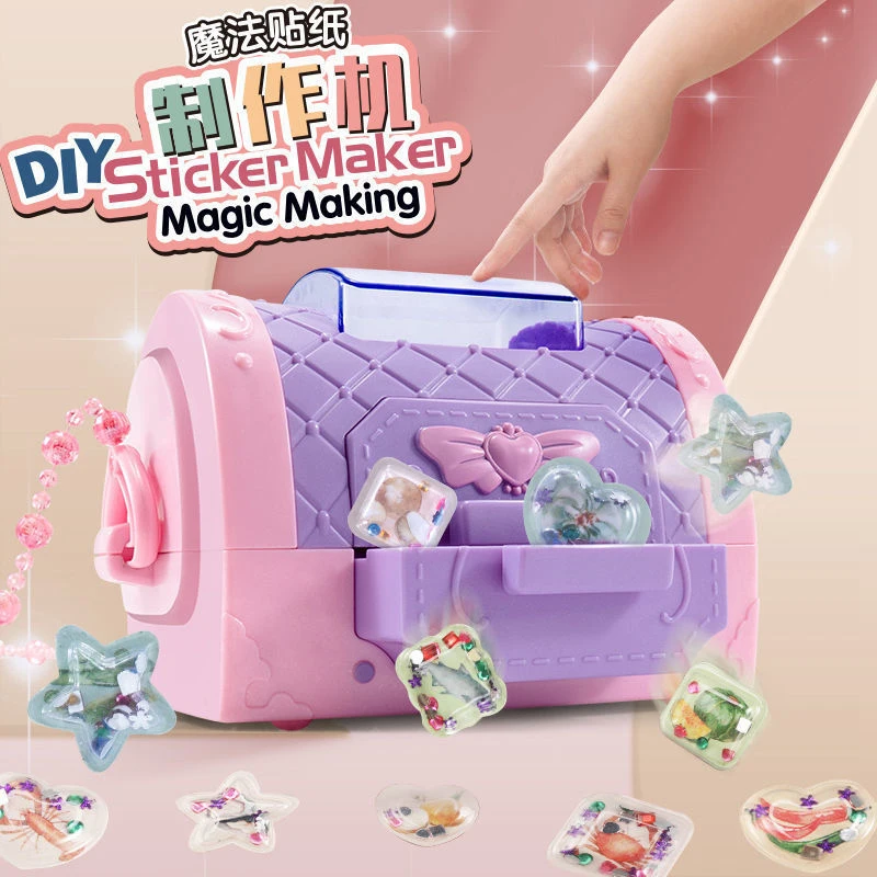 DIY Sticker Maker Toys Party Favor Handmade Creative 3D Sticker Machine  Early Learning Educational Toys For Girls Kids - AliExpress