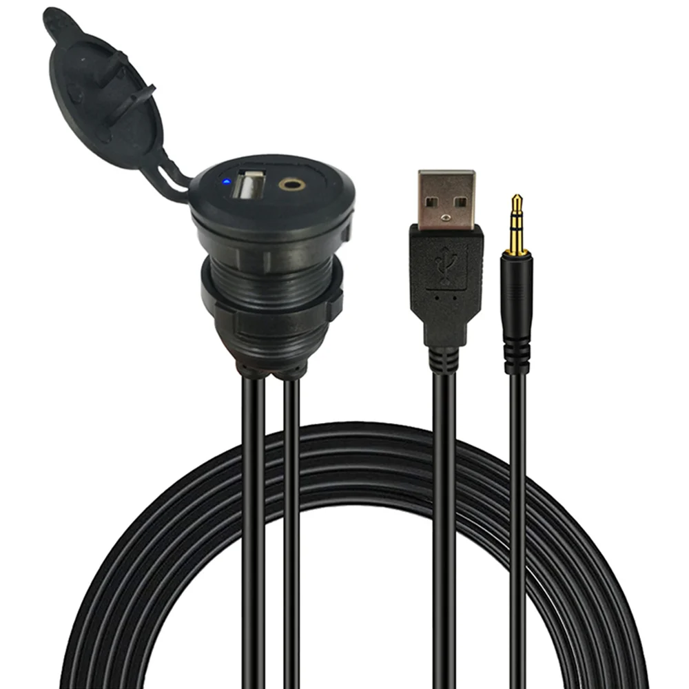 USB  3.5mm AUX ͽټ ÷ Ʈ, LED Ʈ ̺ , 1/8 AUX ڵ  Ʈ  , 1m/2m
