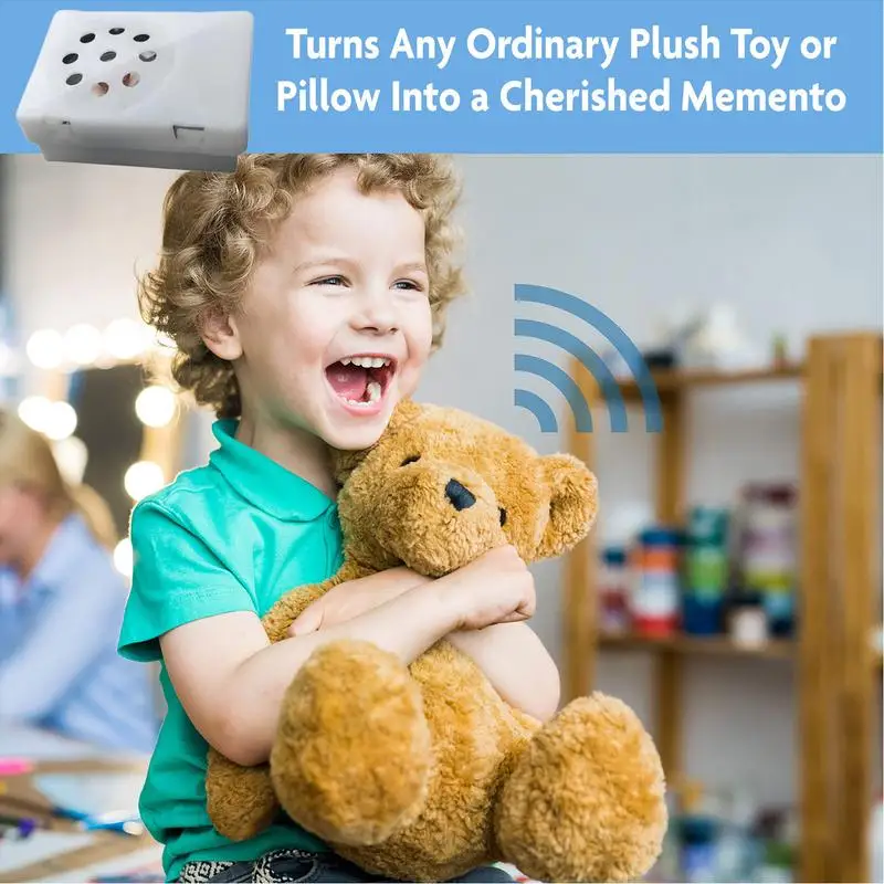 Recordable Sound Module Sound Module Mini Recording Device Recordable Stuffed Animal Insert Square Toy Voice Box Plush Toy stuffed animal recorder