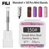 50Pcs 3.1MM Small Sanding Bands With Shaft Set For Dead Skin Calluses Nail Polishing Mini Sandband Nail Drill Bits Manicure Tool 1