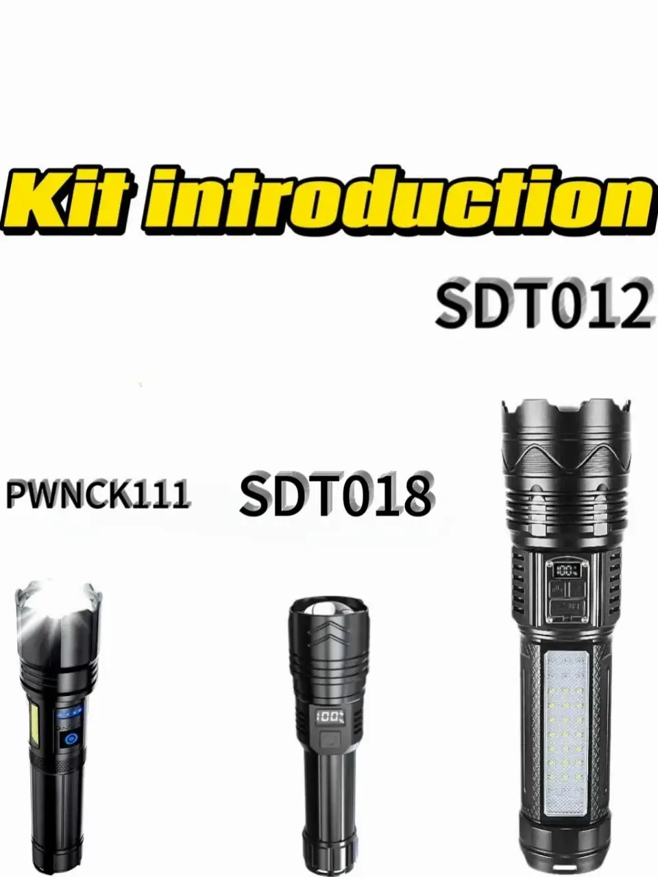 Description Picture 2 of item100000 Lumens High Power Flashlight Built in Battery Torch Outdoor Tactical Flashlight Emergency Spotlight Most Powerful Lantern