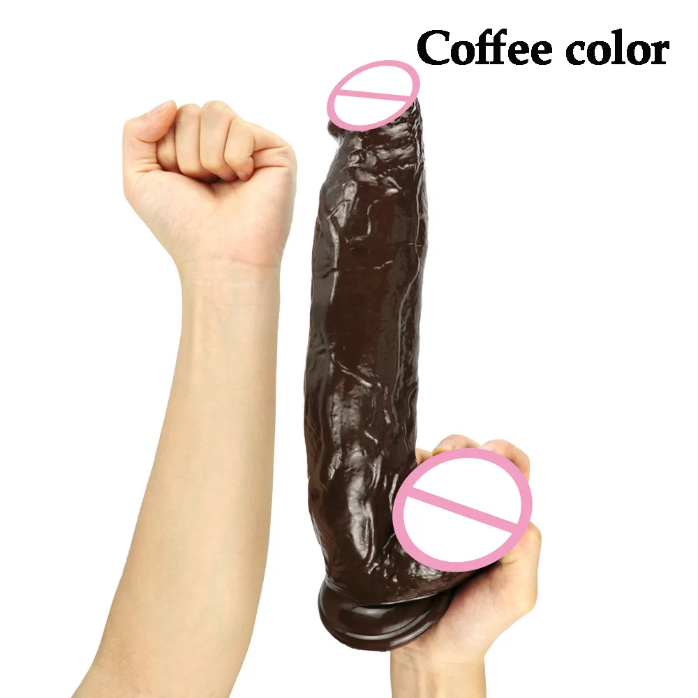 30cm Brown Long Dildo Strap On For Women Big Penis Suction Cup Goods For The Adult Sex Toys For Woman Gode Anal Dildos For Men - Dildos photo