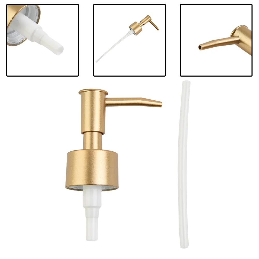 Soap Pump Head Liquid Lotion Dispenser Head Bathroom Liquid Soap Dispenser Toilet Hand Replace Lotion Shampoo Pump Tube 2