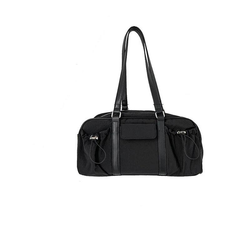 

2024 New Zipper Pillow Women's Bag Middle Shoulder Bags Nylon Handbags For Women Large Capacity Women Hobos Bag Whole Sale