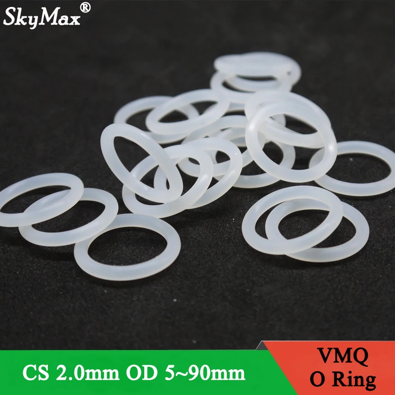 Seal Gasket White 10Pcs 22mm ID Silicone O-Rings 25mm OD 1.5mm Width 