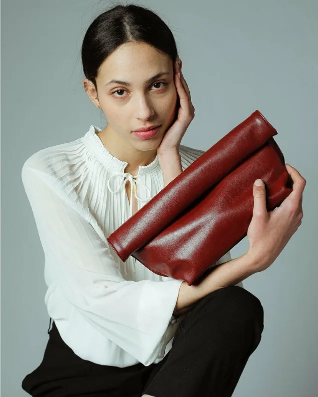 Women Leather Handbag Envelope Clutch Bag High Quality Evening Bag For Ladies Messenger Bag Large Lady Clutch - 3
