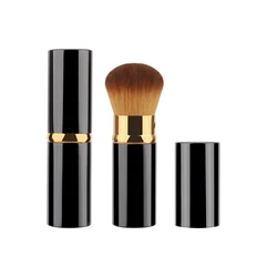 Compact Retractable Powder Blush Brush with Aluminum Handle (G)