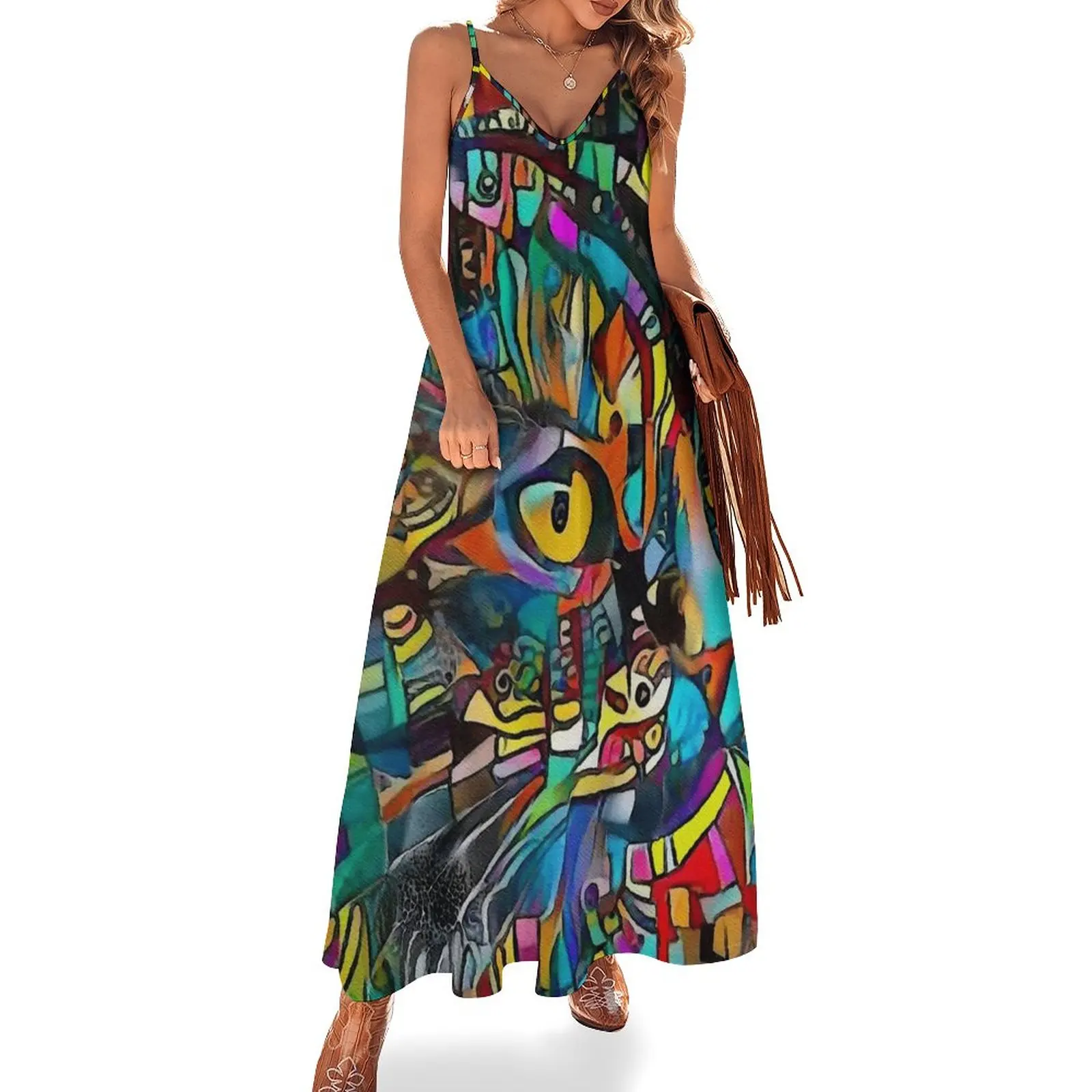

Ugür, cat, chat, cat, lea roche paintings Sleeveless Dress Dress for pregnant women summer dresses for women 2024