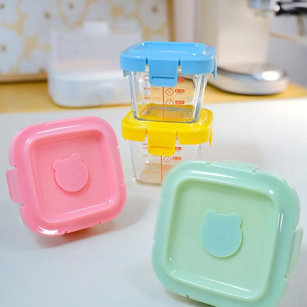 Neue 170 ml Lebensmittel Lagerung Box Gefrorene Mikrowelle Sicher Baby Lebensmittel Glas Tasse Glas Baby Lebensmittel Lagerung Jar Little Ones – Detail 3