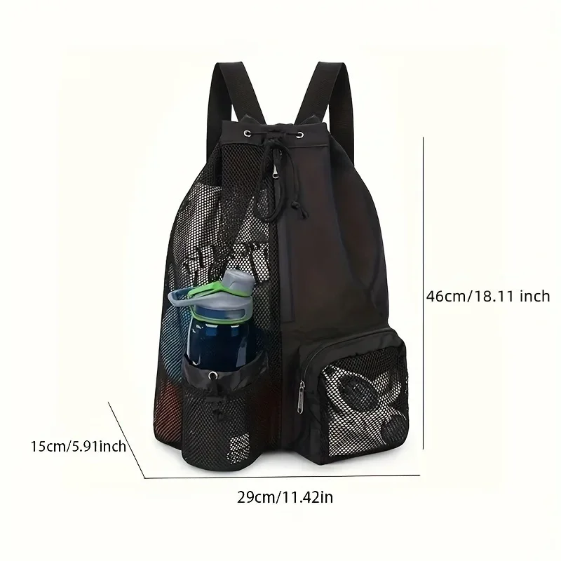 Mesh Swim Drawstring Backpack 2