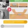 Bamboo Sofa Tray Table, Clip On Side Table Couch Arm With Phone Holder 4