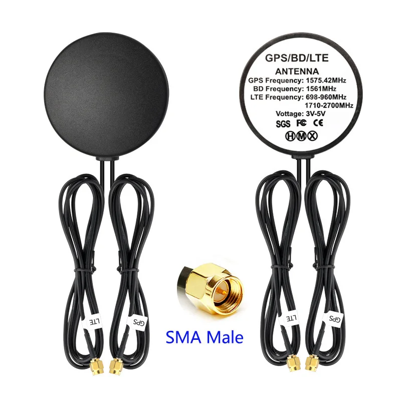 GPS BD LTE 4G Car Antenna 28dbi Amplifier Outdoor GPS Receiver Position Signal Booster 4G Navigator Antenna Adapter SMA Male standard ac 220v 2 way catv signal amplifier video assistor splitter adapter