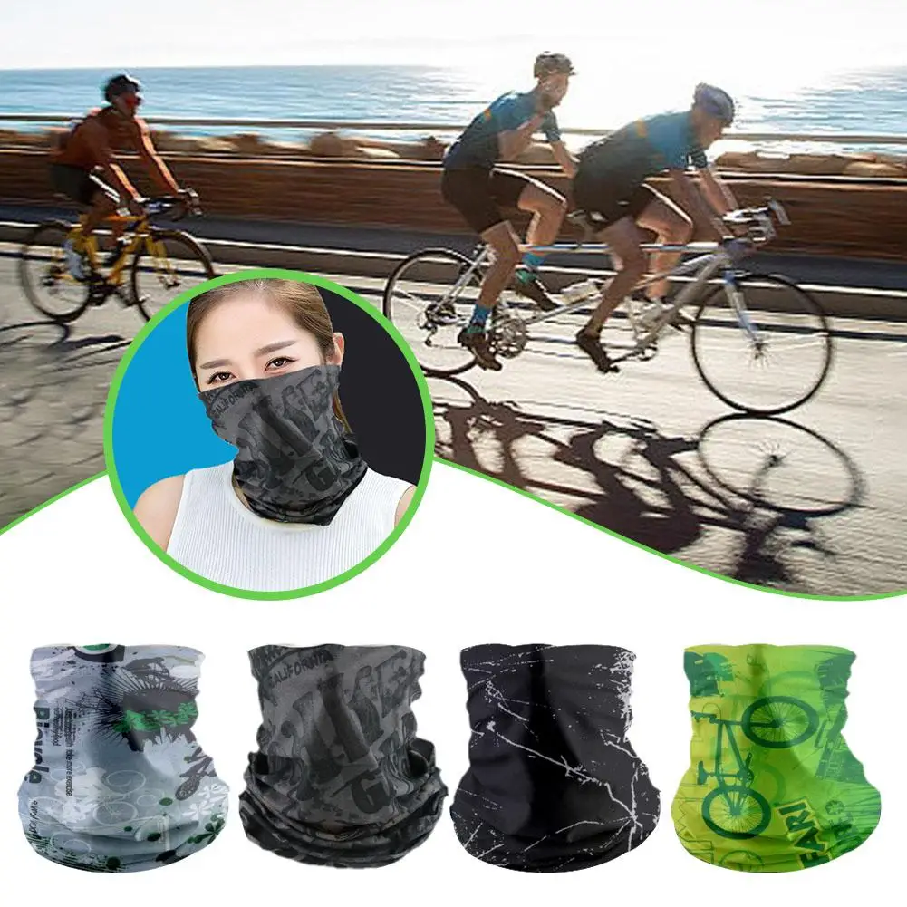 UV Protection Scarf Ice Silk Face Cover Mask Neck Tube Quick-drying Outdoor Fishing Cycling Magic Motorcycle Breathable Bandana