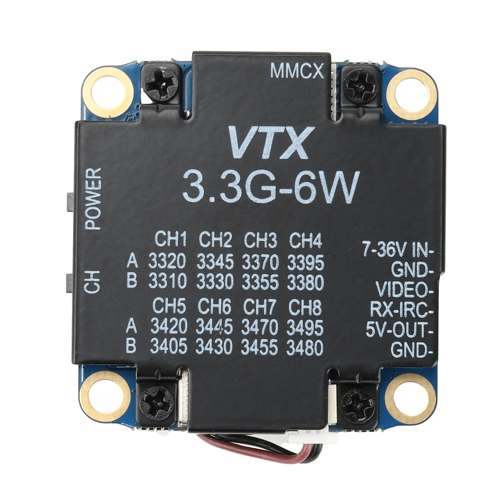 Kompletní FPV vysílač-přijímač 3,3 GHz, 6 W, dosah až 30 km pro závodní drony