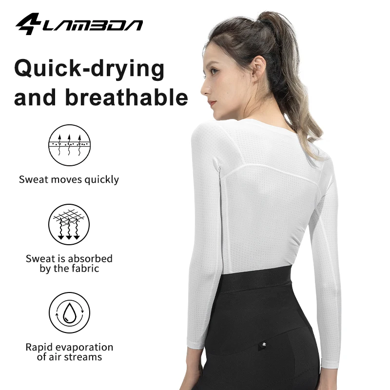LAMEDA Cycling Sweatshirt Long-sleeved Underwear Women's Road Cycling Jersey Moisture-absorbent Quick-drying Bottoming Shirt