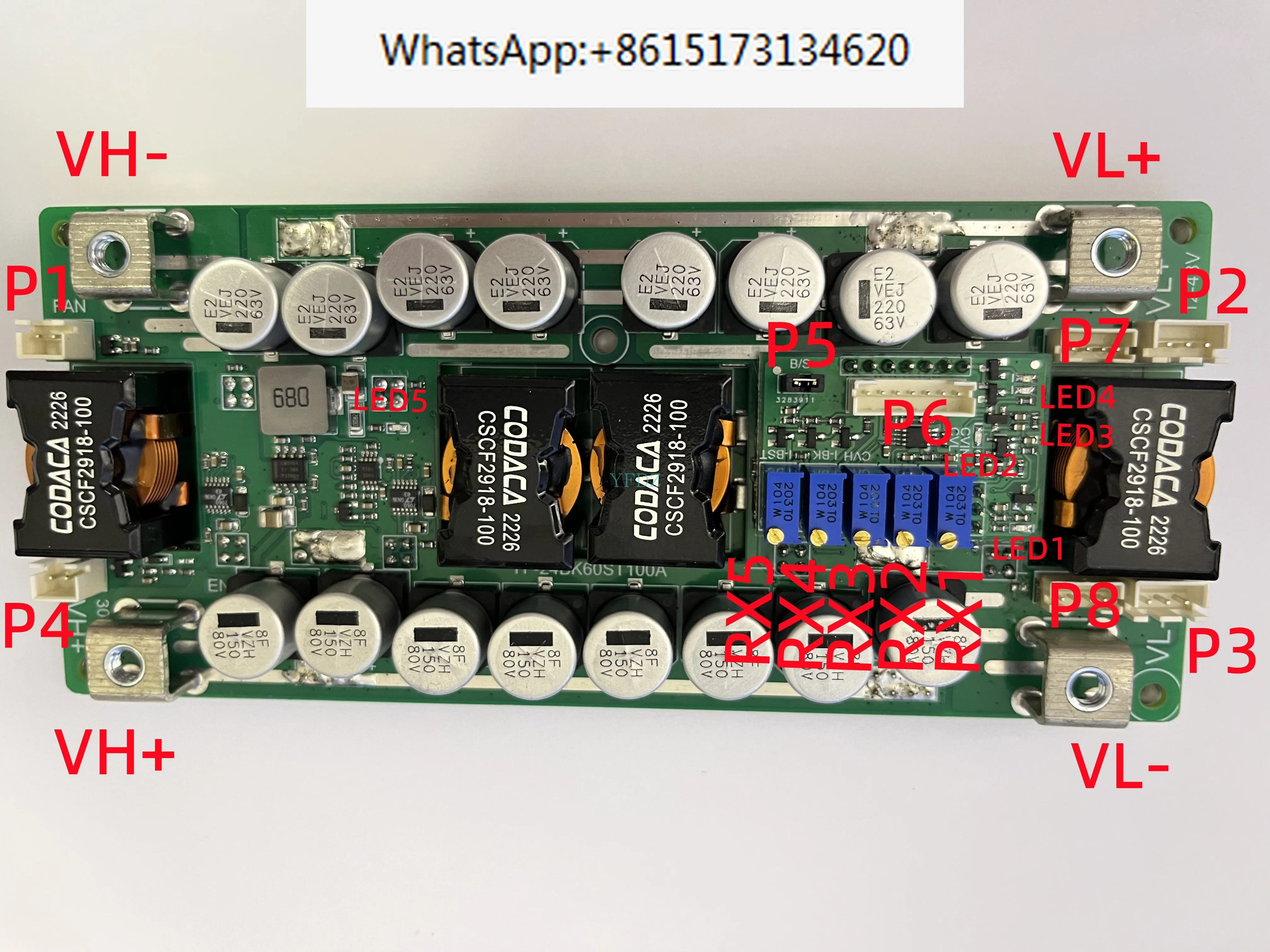 

DC-DC high power bidirectional power supply 60V/80V/100A 2KW input 12-56V/24-72V fuel cell