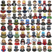 New Marvel Avengers Mini 3D Superhero Character Model Building Blocks Assembly Toys Children's Birthday Gifts Boys and Girls
